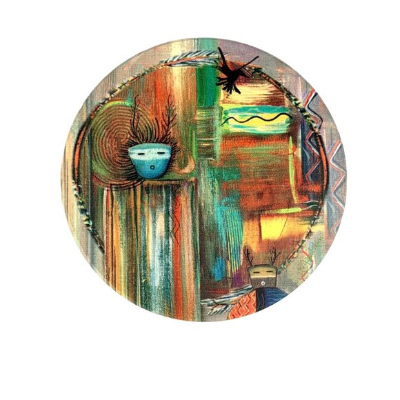 Set of 4 Genuine Thirstystone Coasters Southwestern Style Kokopelli Sunburst Sun - Picture 4 of 12